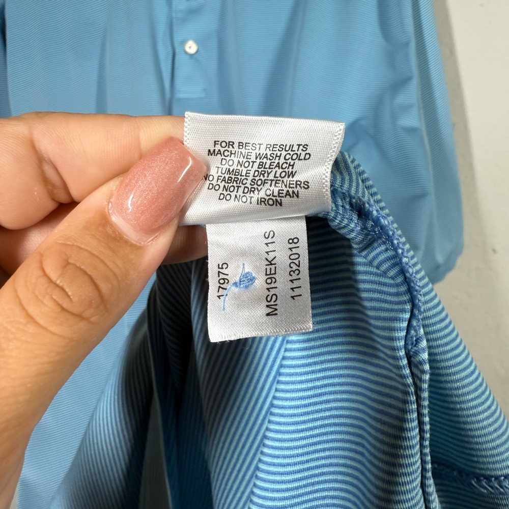 Peter Millar Summer Comfort Performance Polo Shirt Size Large - Picture 6 of 6